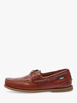 Chatham Deck II G2 Leather Boat Shoes, Chestnut - view 2, Chestnut