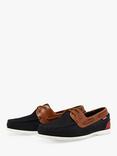 Chatham Gallery II Leather Boat Shoes, Navy/Tan