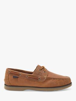 Chatham Whitstable Leather Boat Shoes, Tan, Tan