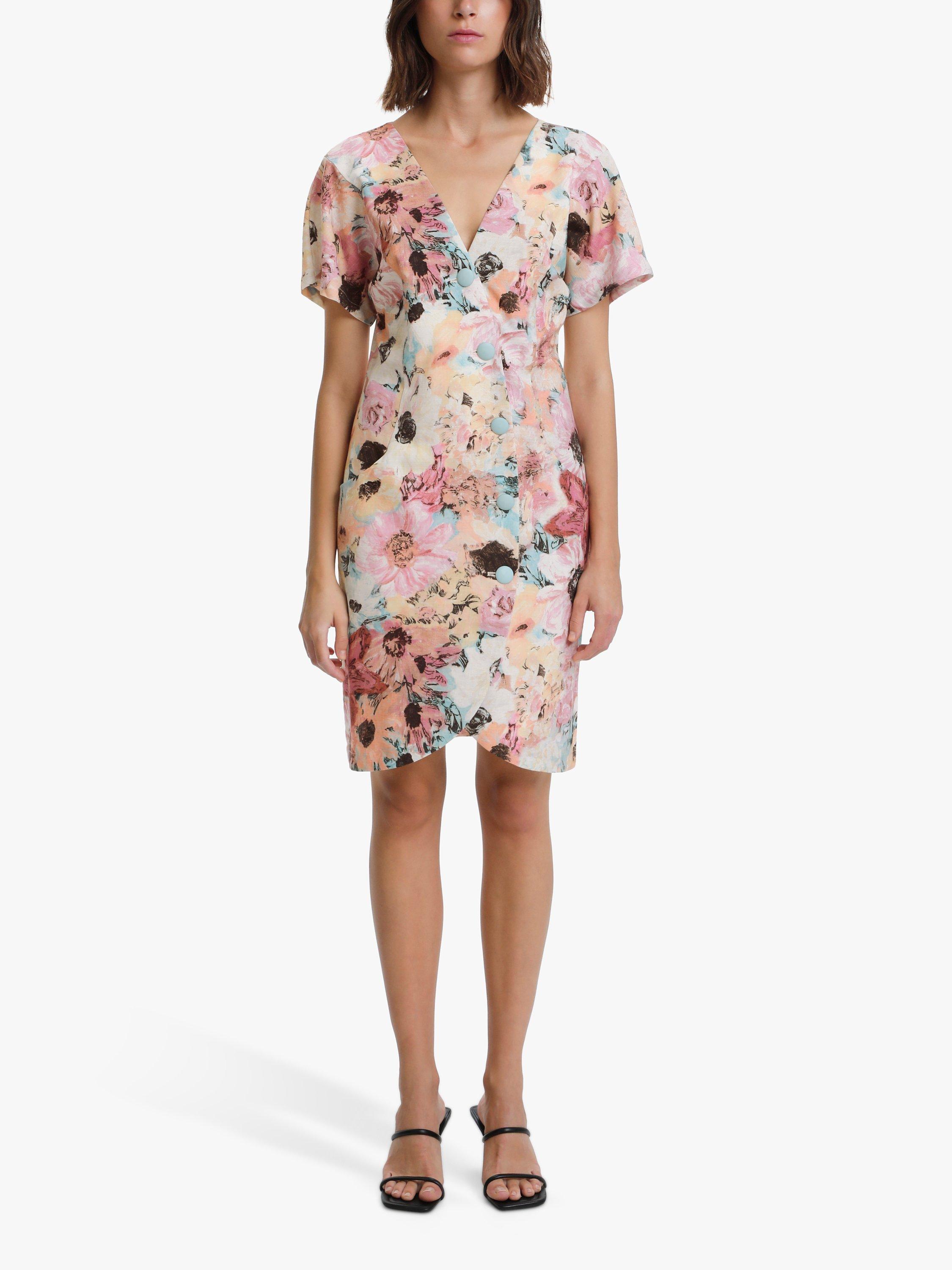 KAREN BY SIMONSEN Cecil Floral Print Dress, Pink