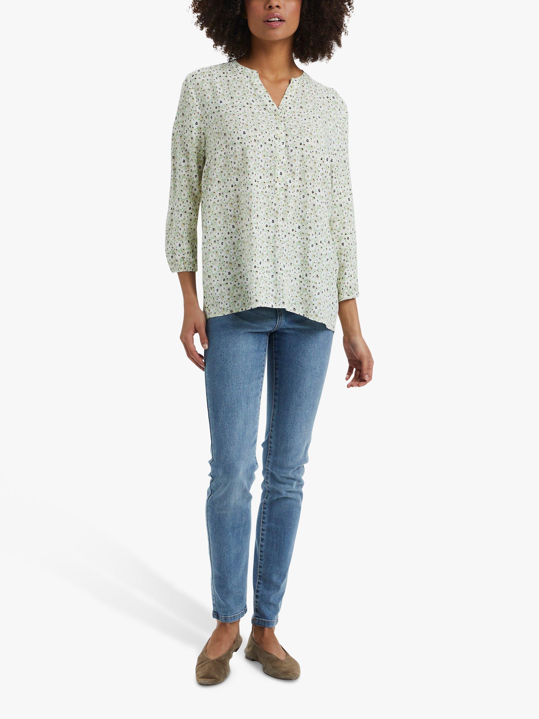 Saint Tropez Eda Floral Shirt, Vanilla Crush