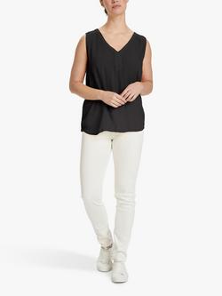 KAFFE Amber Sleeveless Top, Deep Black