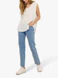 KAFFE Amber Sleeveless Top, Chalk