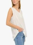 KAFFE Amber Sleeveless Top, Chalk