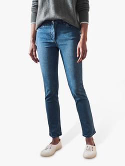 Pure Collection Ankle Grazer Skinny Jeans, Mid Wash, Mid Wash