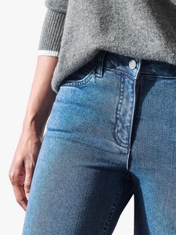 Pure Collection Ankle Grazer Skinny Jeans, Mid Wash - view 2, Mid Wash