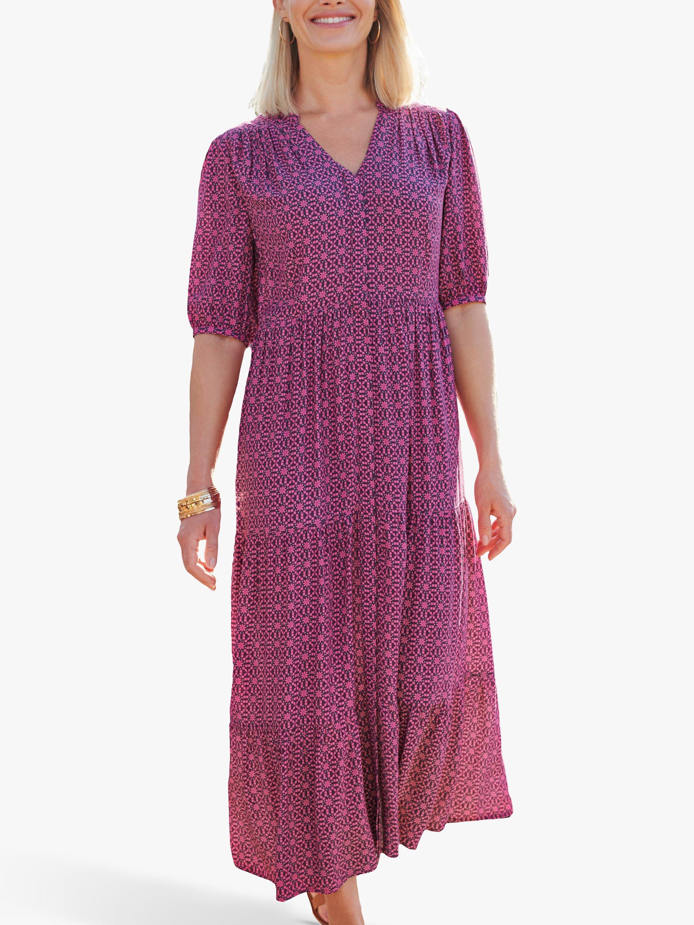 Pure Collection Tiered Maxi Dress, Multi