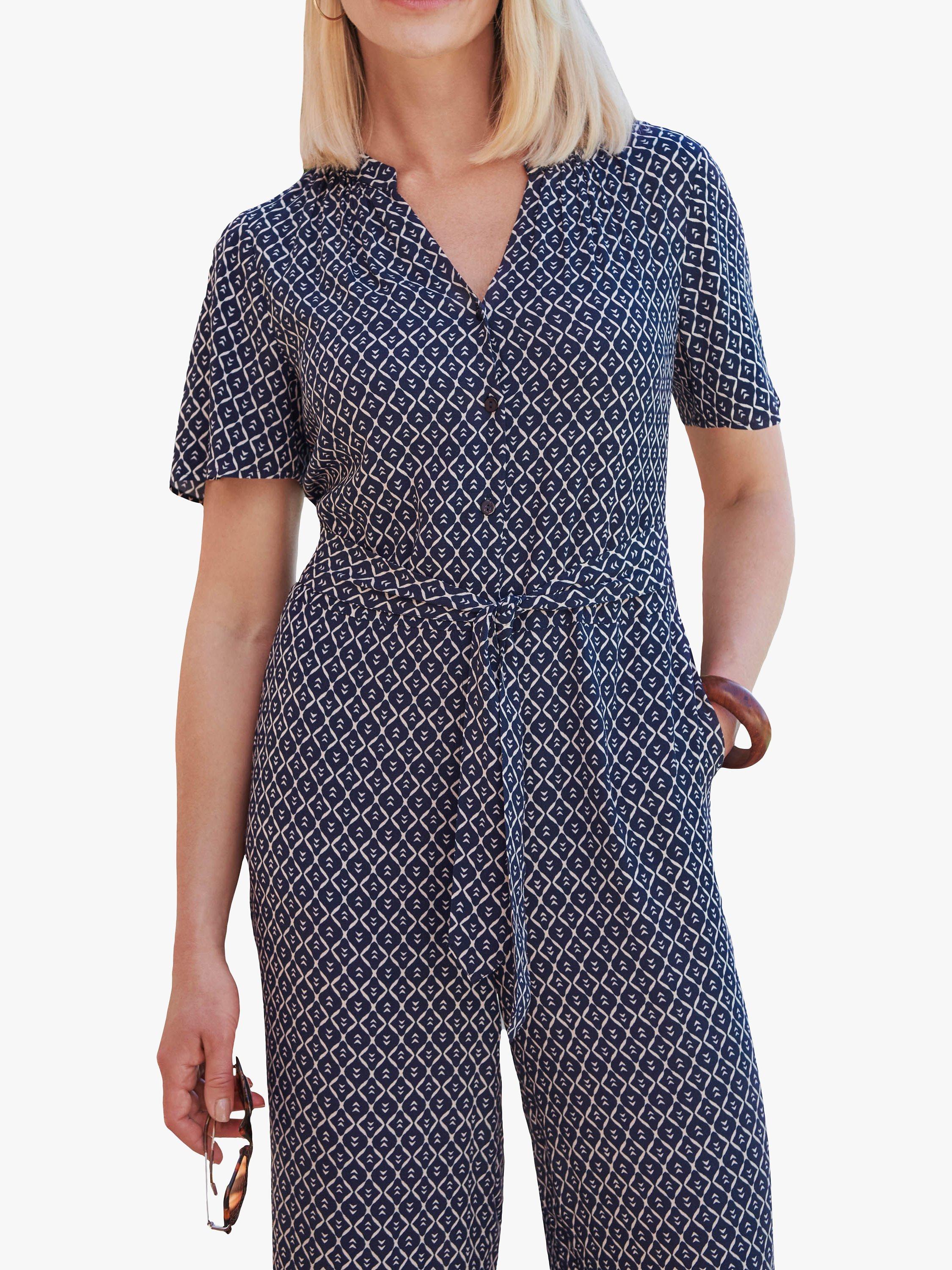 Geo print jumpsuit deals
