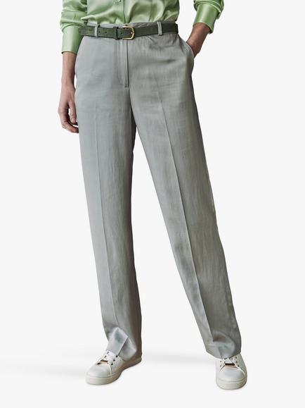 Pure Collection Wide Leg Trousers, Mink, Mink