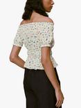 Whistles Dancing Floral Print Bardot Top, Multi