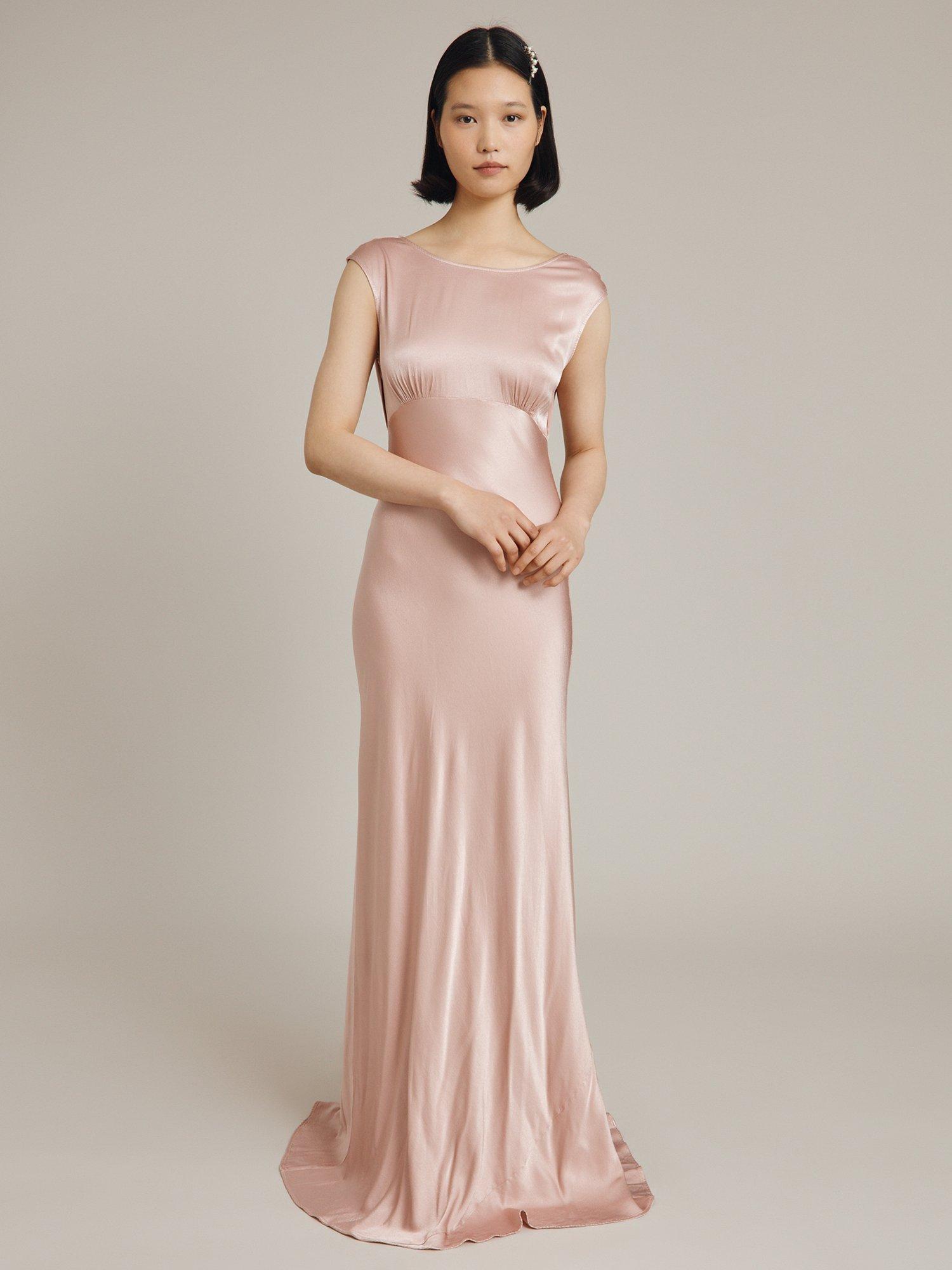 Ghost Olivia Satin Maxi Dress