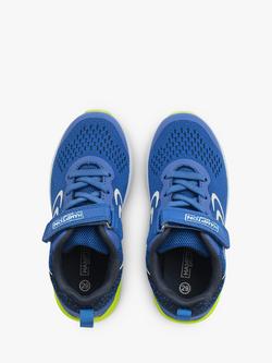 Trotters Hampton Sport Kids' Bolts Riptape Trainers - view 2, Royal Blue