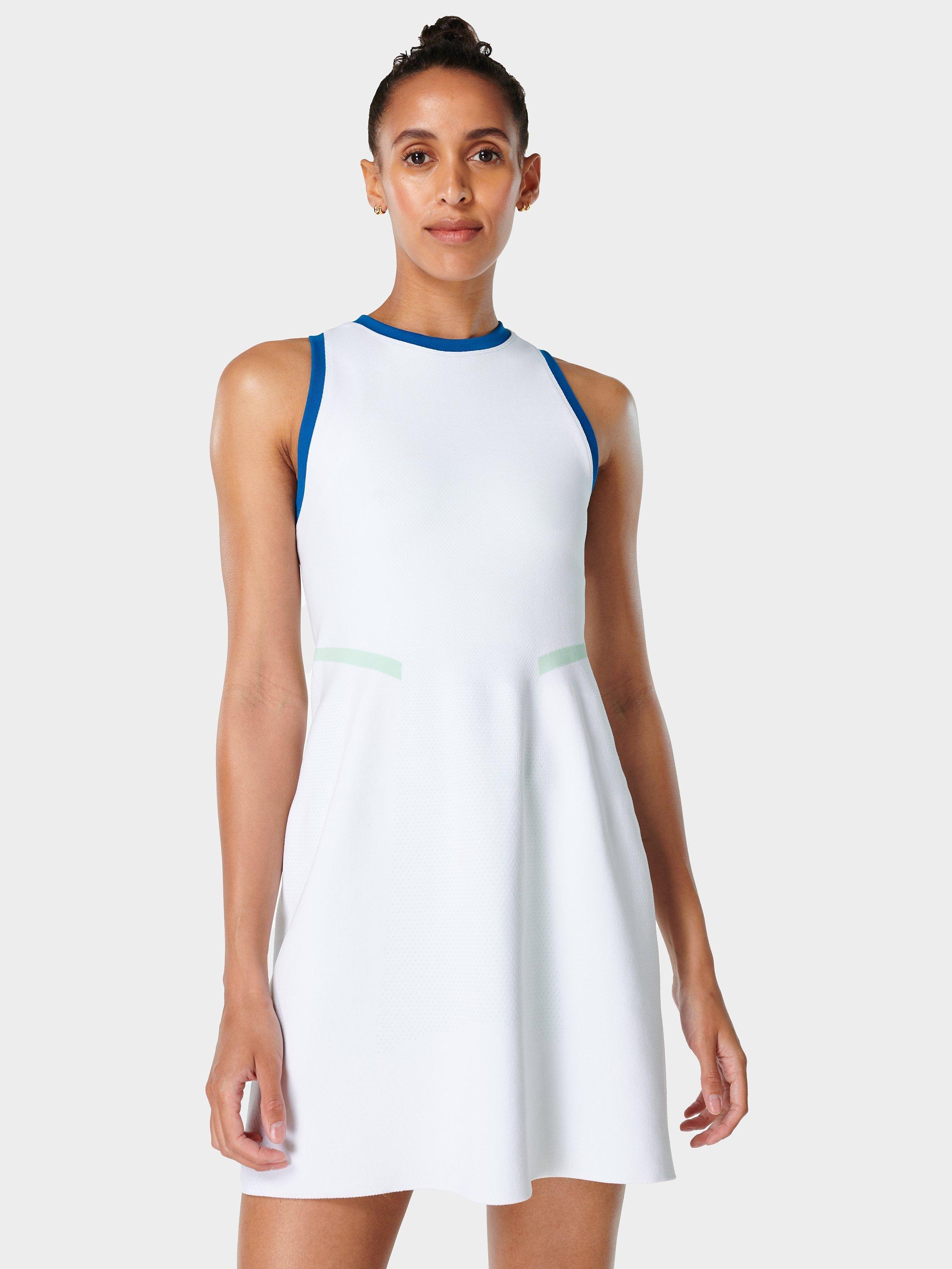 Sweaty Betty Interval Seamless Tennis Dress, White 