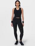 Sweaty Betty Athlete Racerback Cropped Sports Vest, Black