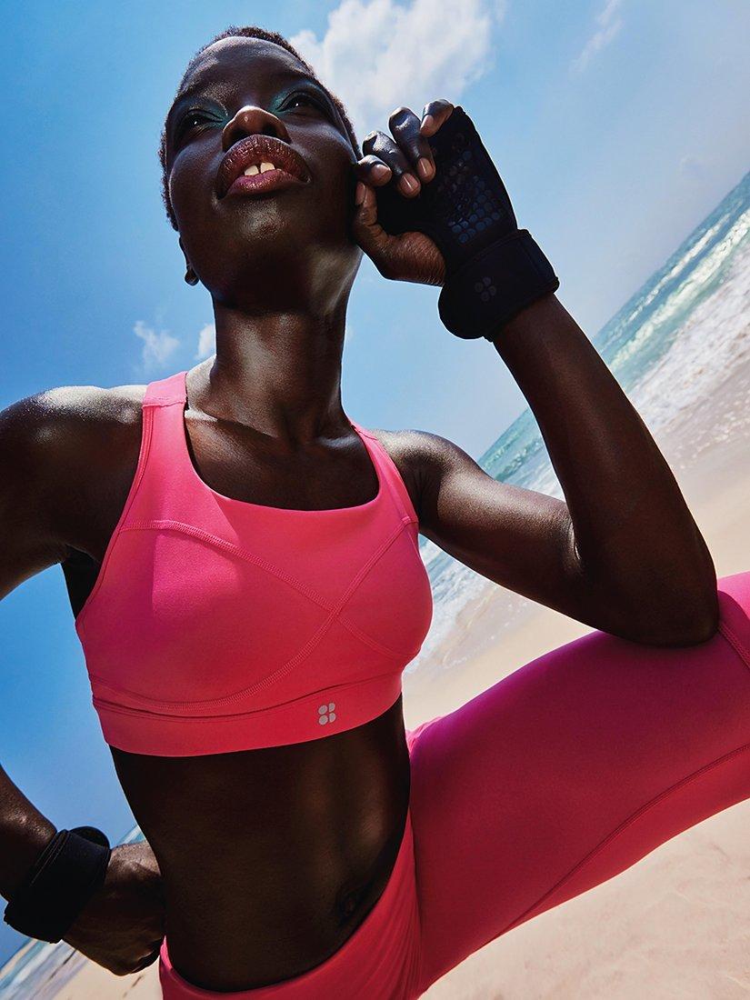 Sweaty Betty Power Sports Bra, Dahlia Pink