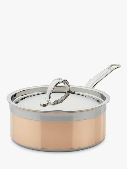 Hestan CopperBond Stainless Steel Saucepan & Lid, Copper