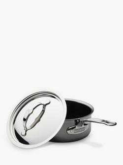 Hestan NanoBond Stainless Steel Non-Stick Saucepan & Lid - view 2, Silver