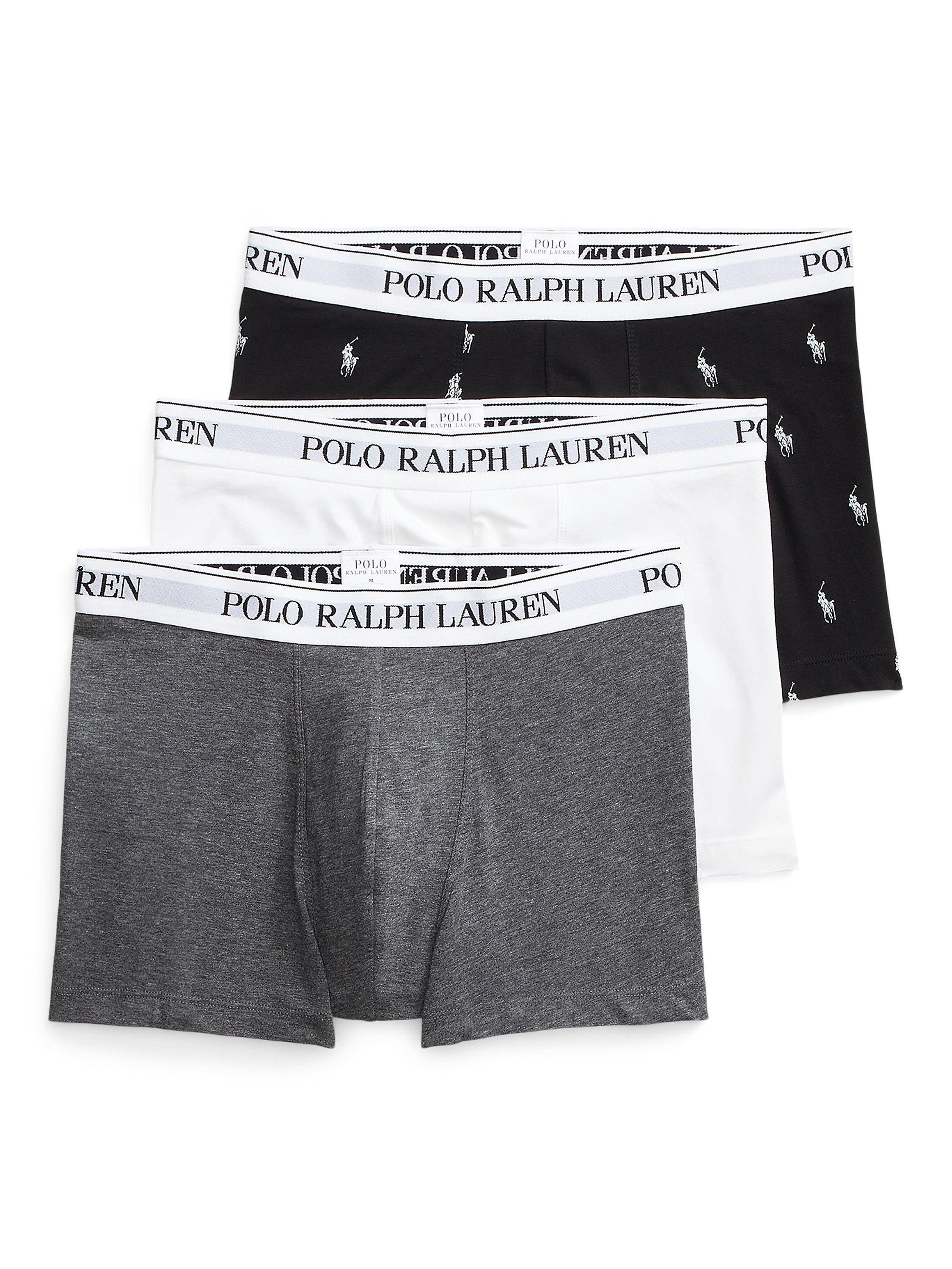 Polo Ralph Lauren Stretch Cotton Trunks Pack of 3