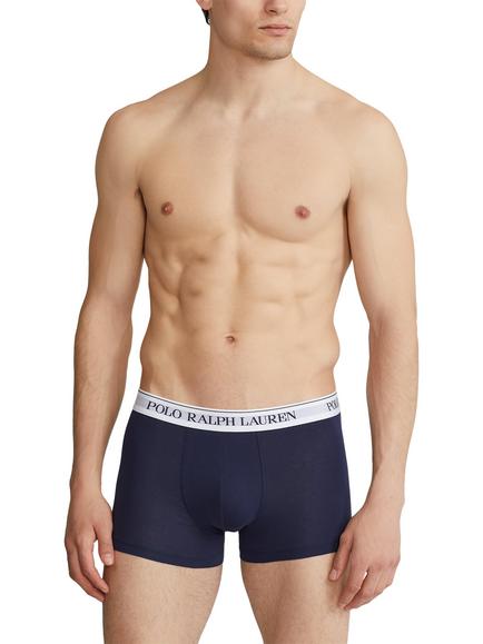 Polo Ralph Lauren Stretch Cotton Trunks, Pack of 3 - view 2, Navy Print