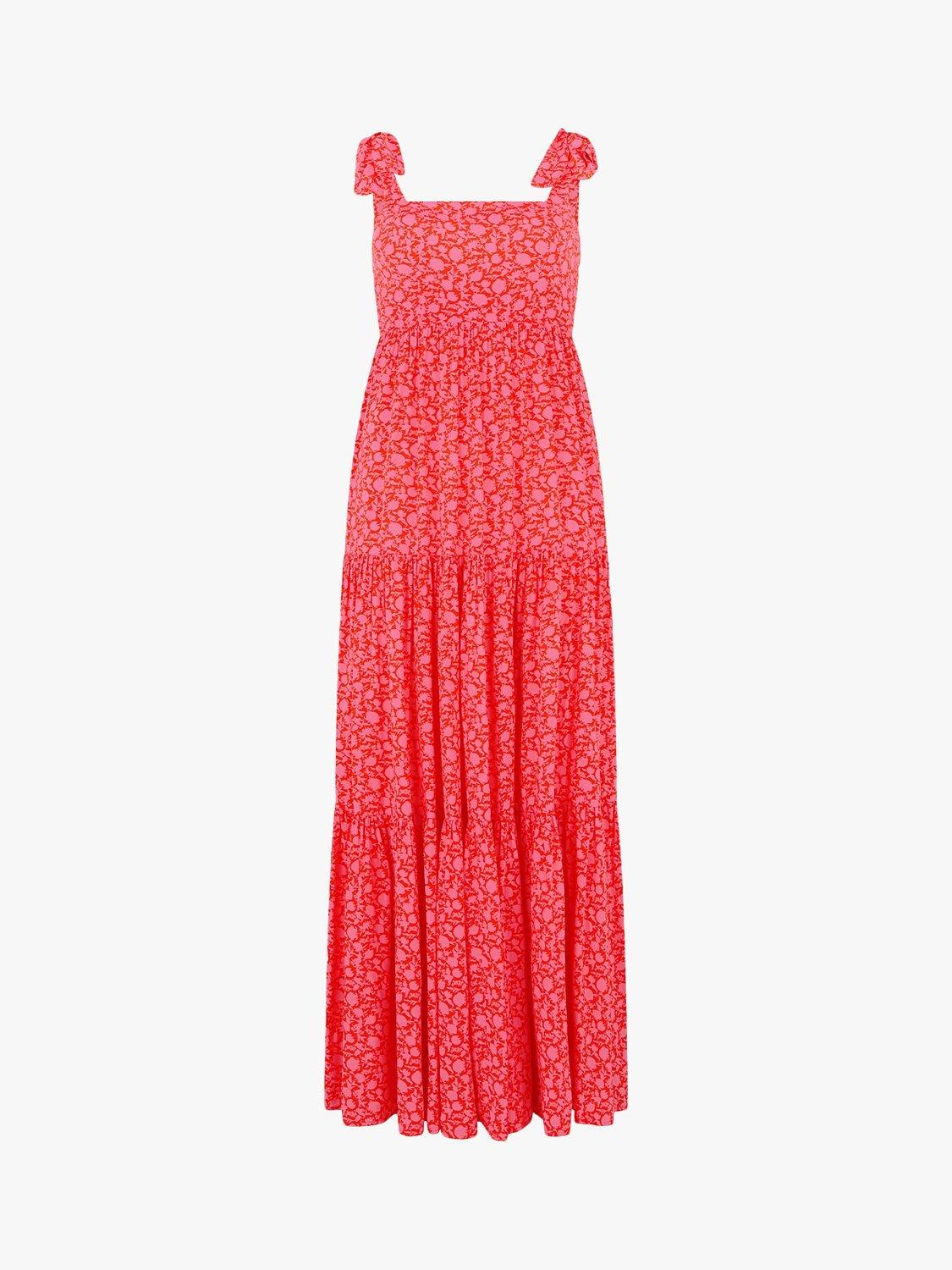 Product image 6 of 6, which shows Aspiga Tabitha Floral Tiered Maxi Dress, Flower Pink, XXS