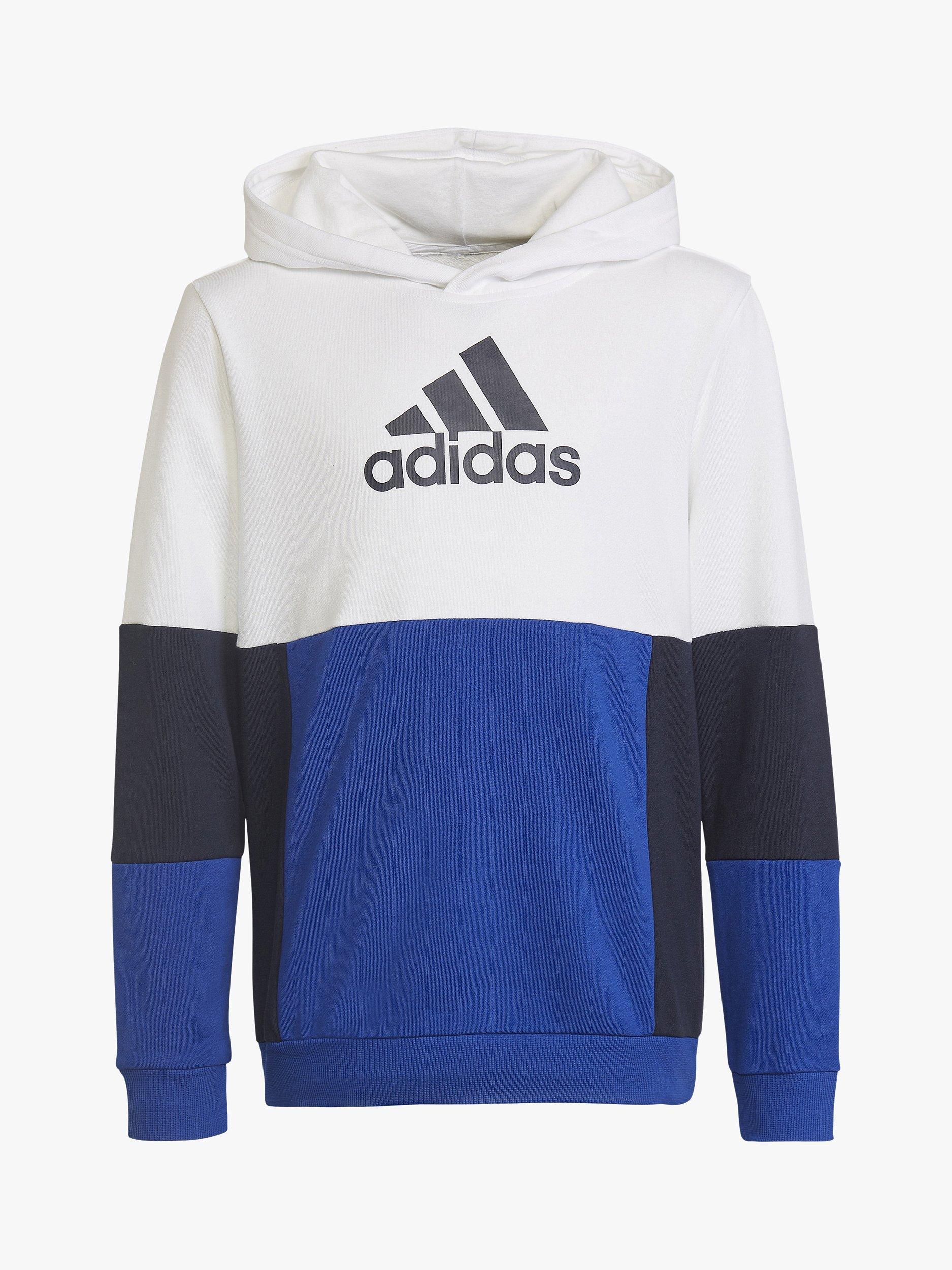 adidas Kids' Colour-Block Panel Logo Hoodie