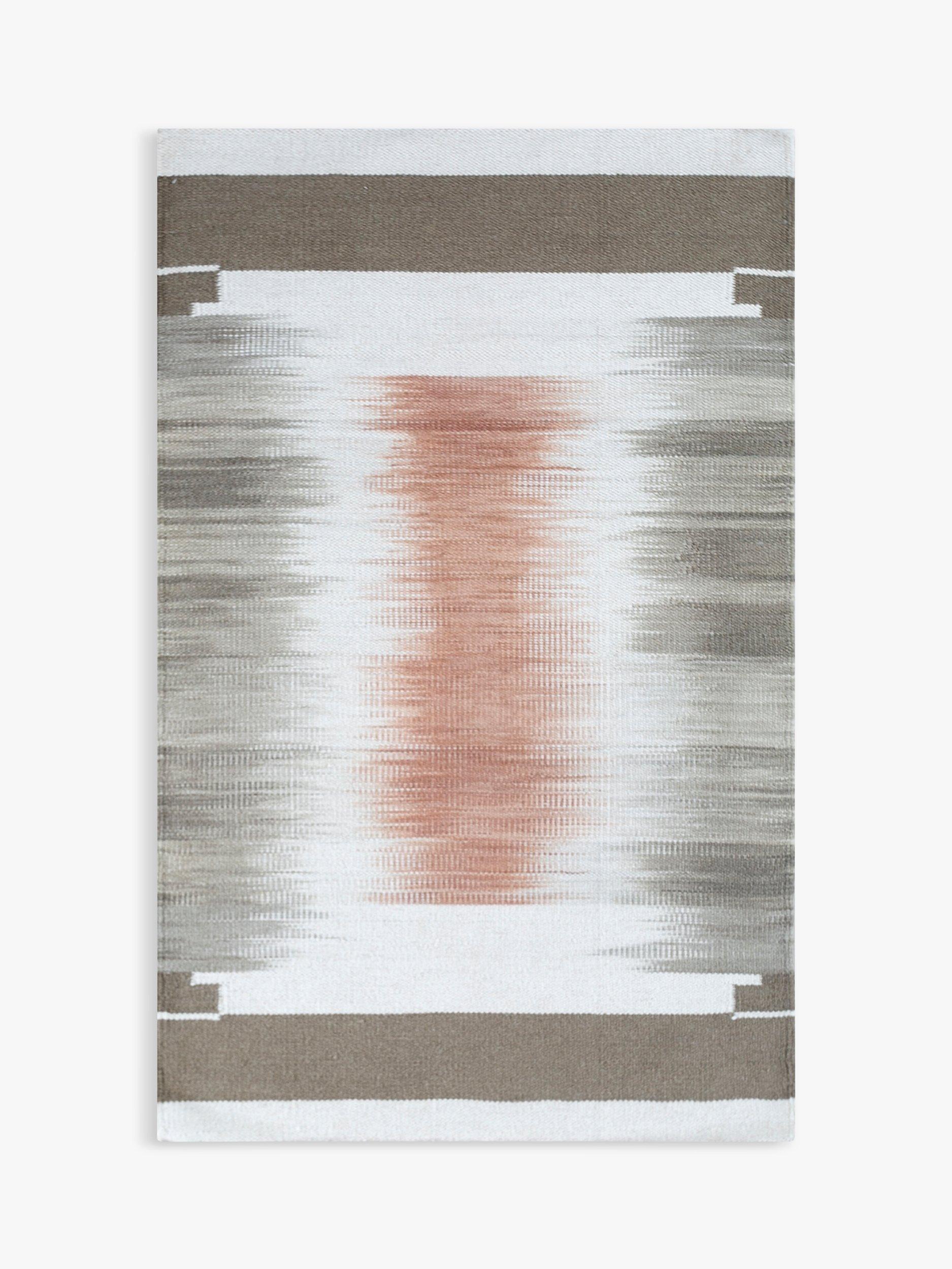 Jaipur Hand Woven Shaded Dhurrie Rug, Pink/Multi