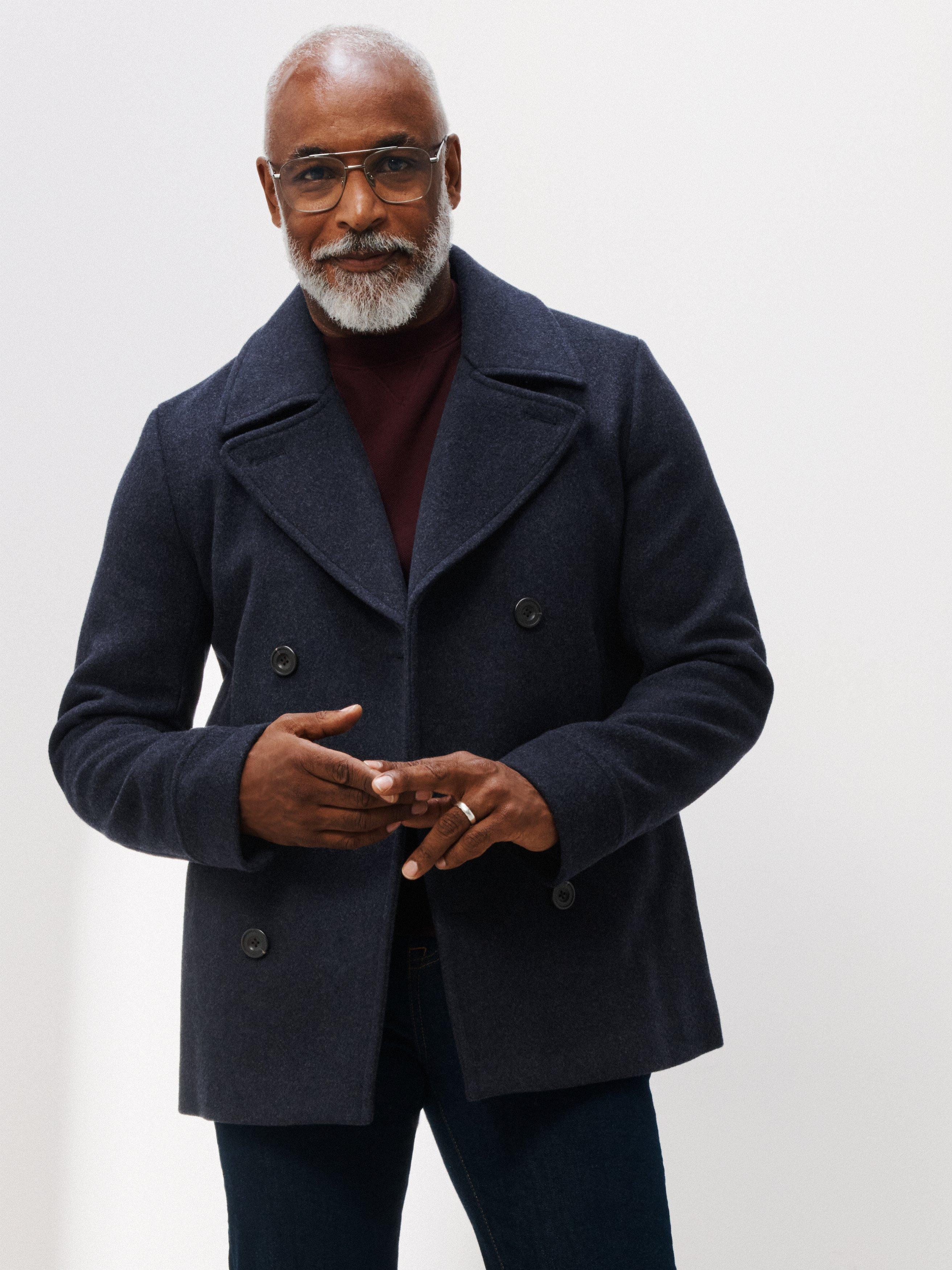 John Lewis Wool Blend Peacoat