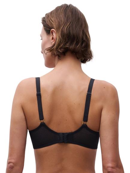 Chantelle Fleurs Plunge T-Shirt Bra - view 2, Black