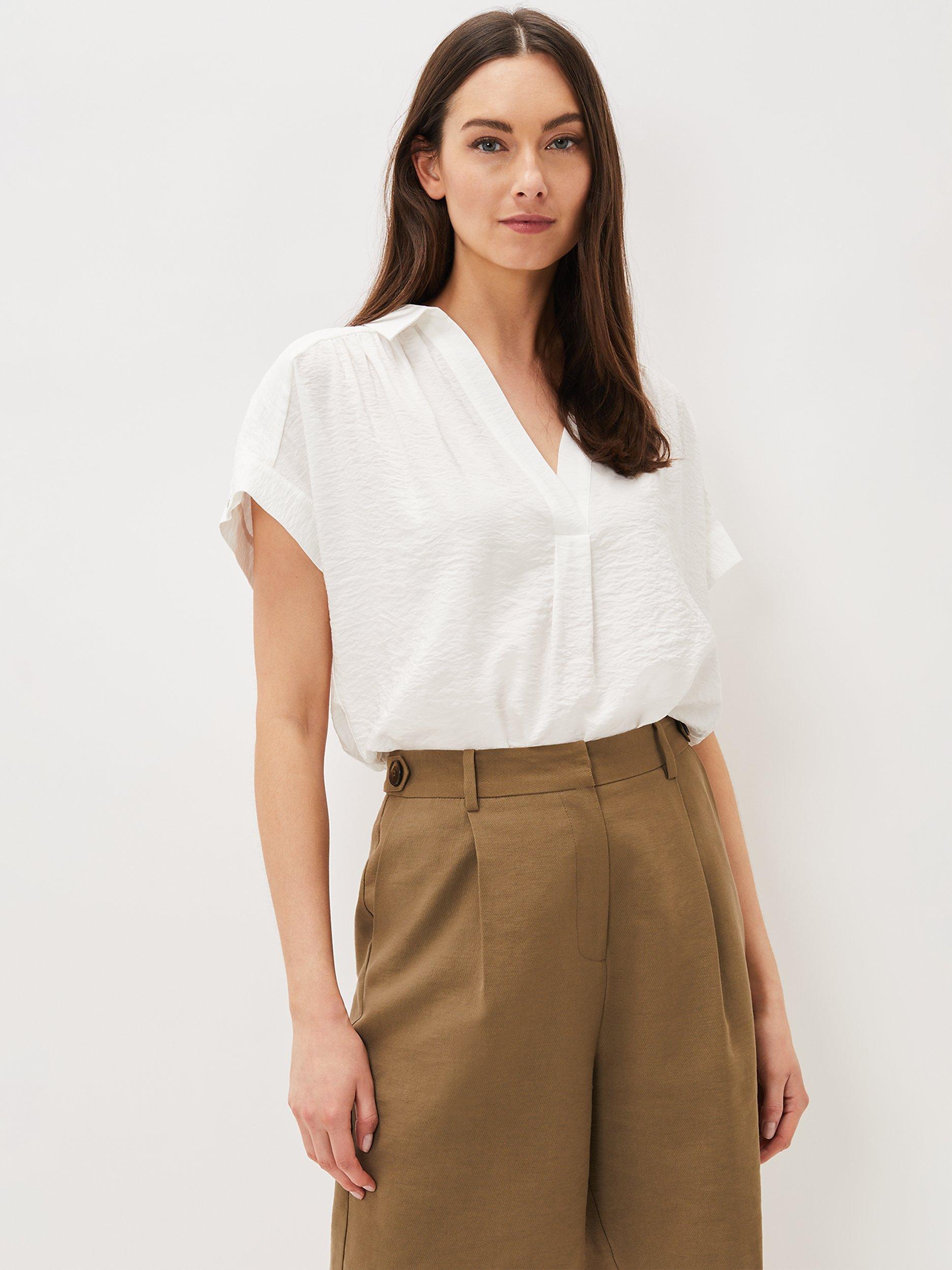 Phase Eight Thea Shirt, Ivory