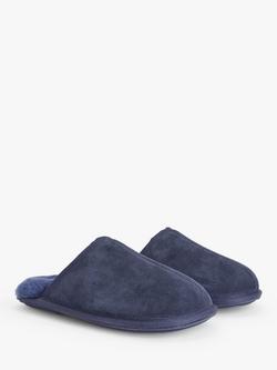 John Lewis Sheepskin Mule Slippers - view 2, Navy