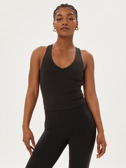 Girlfriend Collective Zoe Plain Tank Vest Top, Black