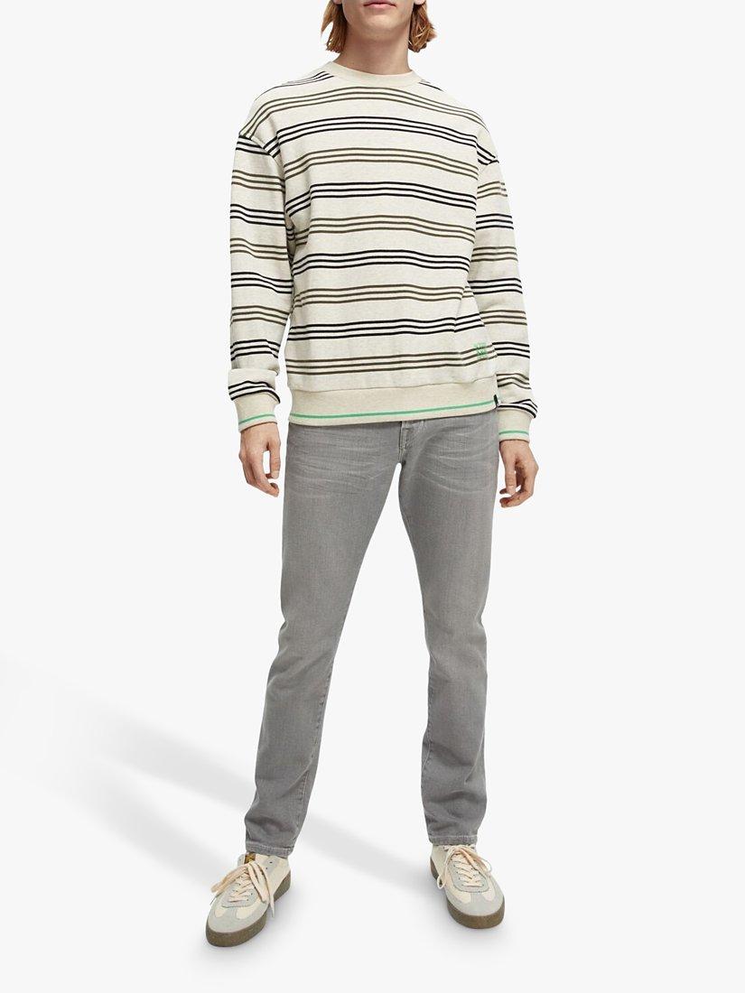 Product image 3 of 8, which shows Scotch & Soda Ralston Slim Fit Jeans, 4115 - Grey Stone, W36/L32