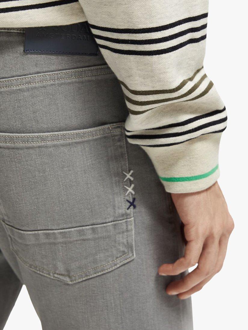 Product image 6 of 8, which shows Scotch & Soda Ralston Slim Fit Jeans, 4115 - Grey Stone, W36/L32