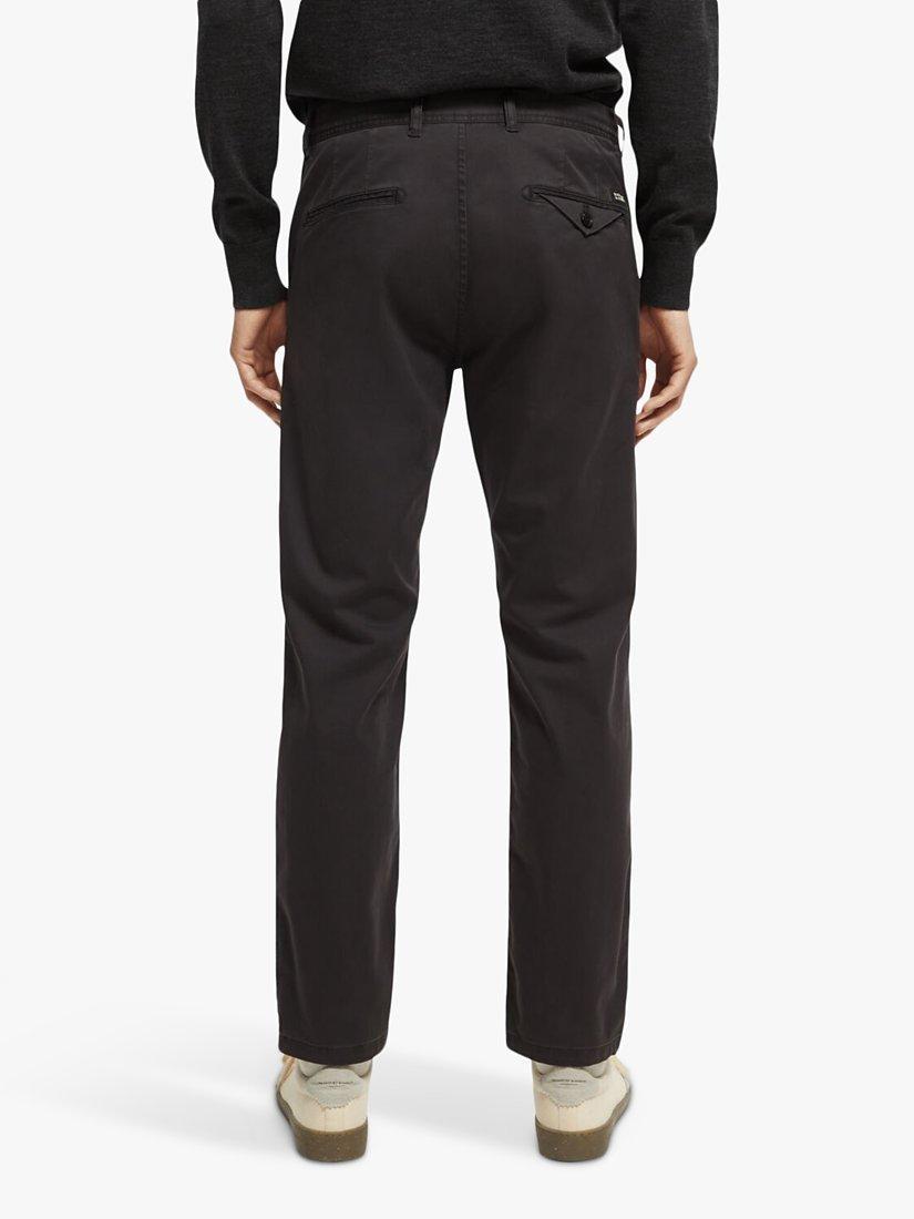Product image 2 of 7, which shows Scotch & Soda Stuart Organic Cotton Blend Chinos, 4524 - Anthracite, W32/L34