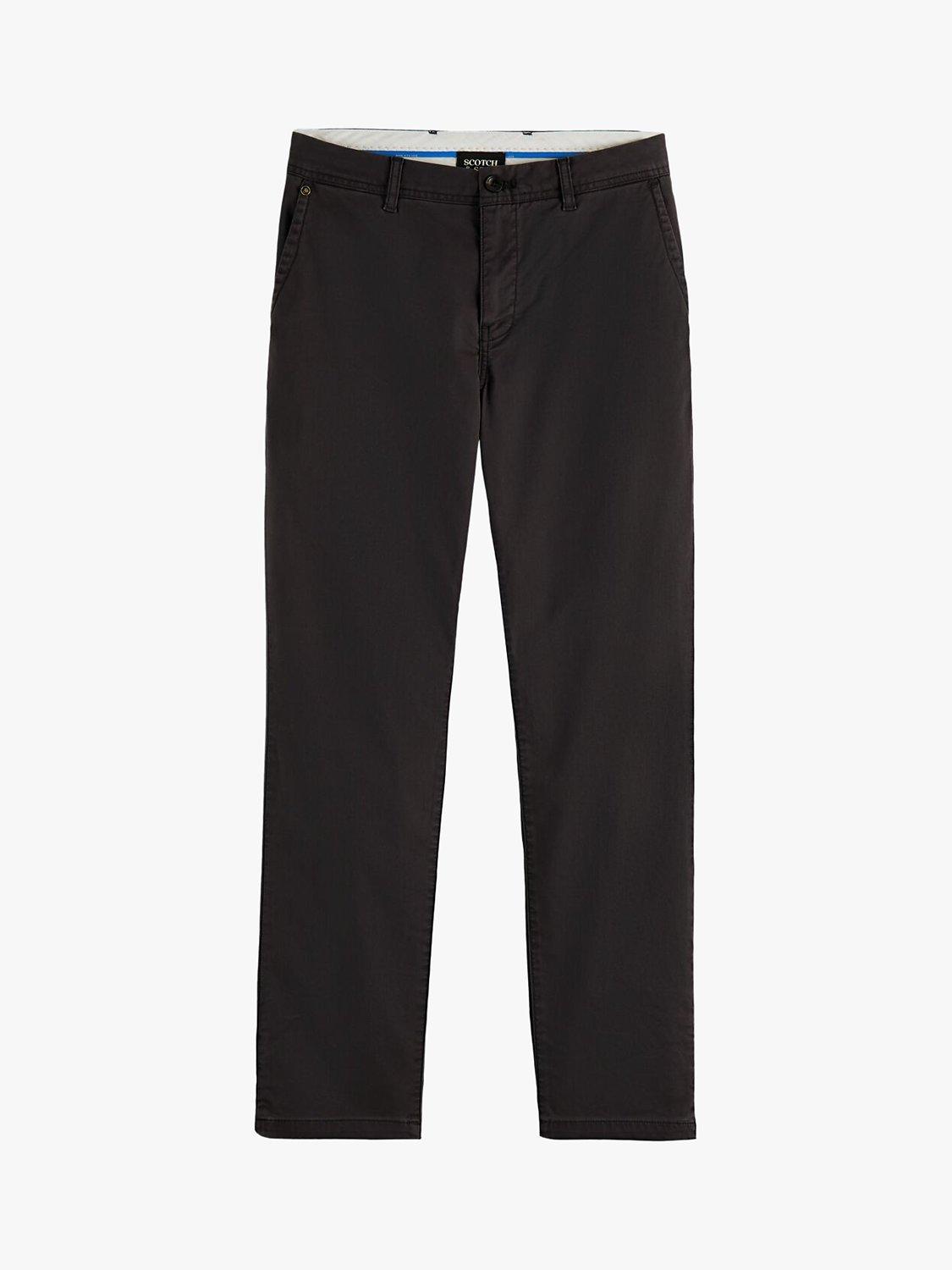 Product image 4 of 7, which shows Scotch & Soda Stuart Organic Cotton Blend Chinos, 4524 - Anthracite, W32/L34