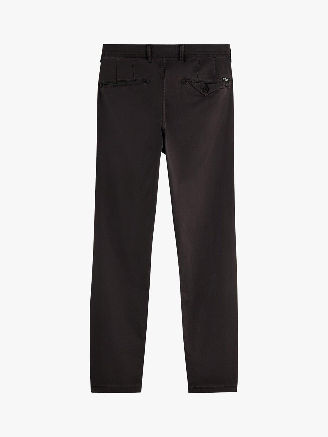 Product image 5 of 7, which shows Scotch & Soda Stuart Organic Cotton Blend Chinos, 4524 - Anthracite, W32/L34