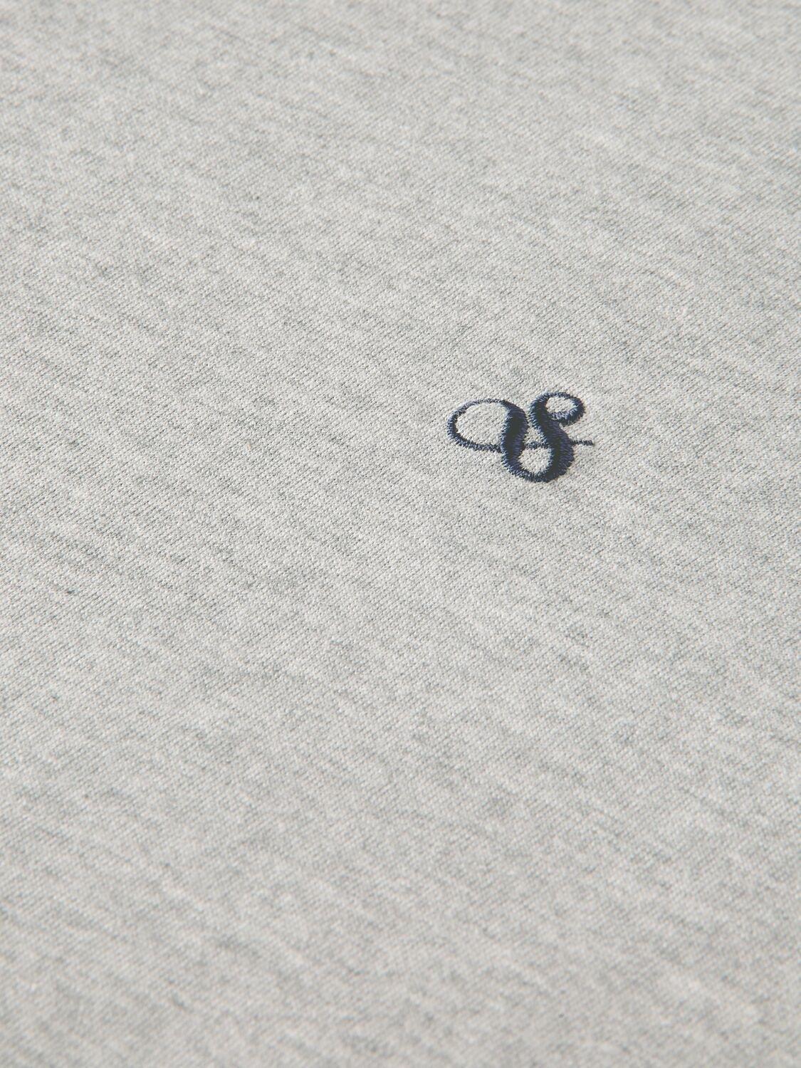 Product image 6 of 6, which shows Scotch & Soda Crew Neck Organic Cotton T-Shirt, 0606 - Grey Melange, S