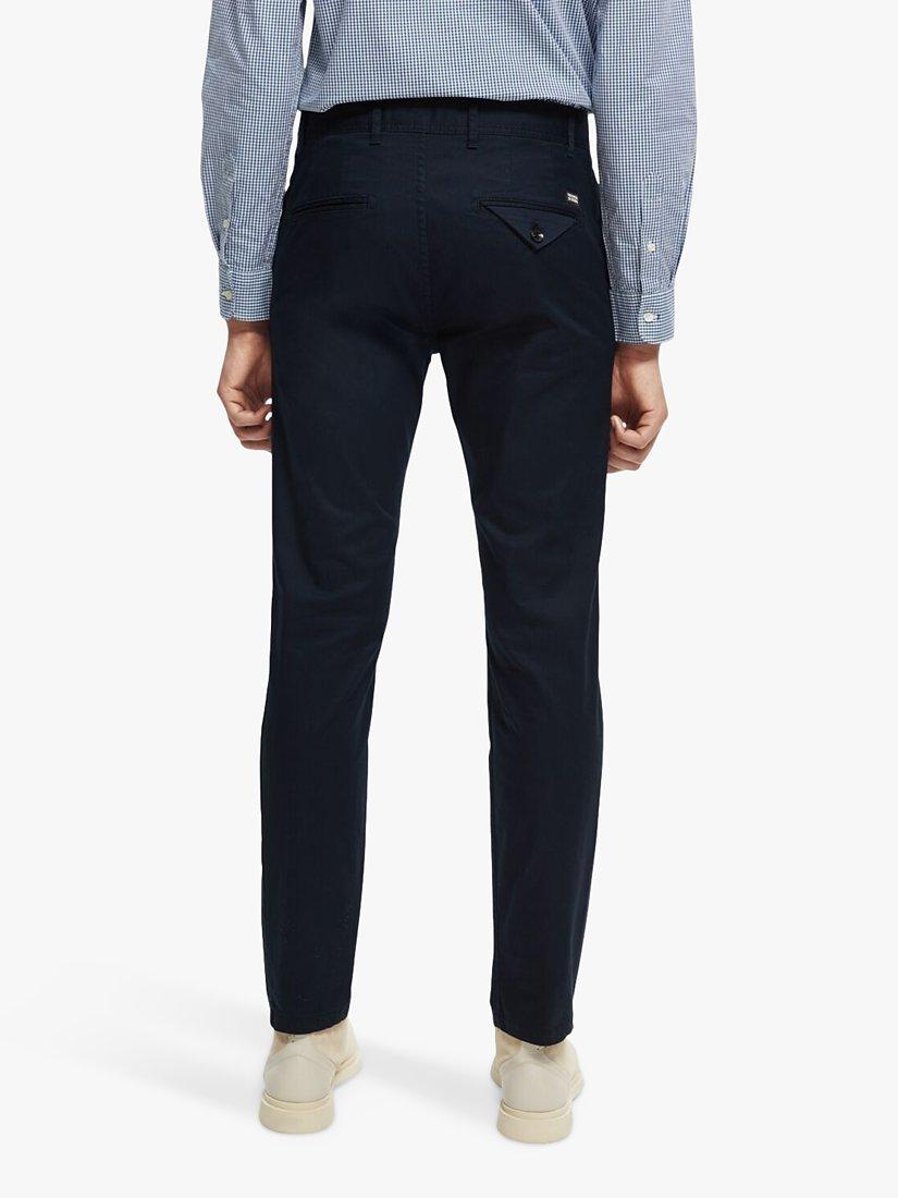 Product image 2 of 7, which shows Scotch & Soda Stuart Organic Cotton Blend Chinos, 0002 - Night, W29/L30