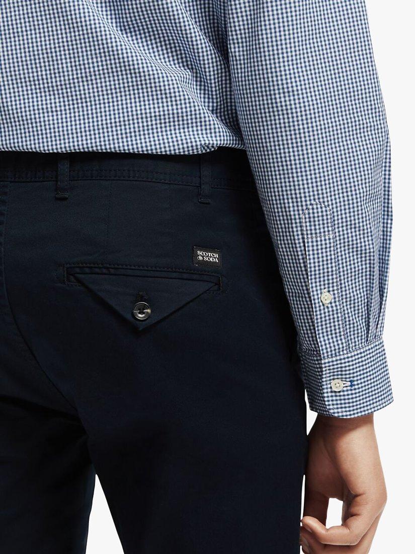Product image 6 of 7, which shows Scotch & Soda Stuart Organic Cotton Blend Chinos, 0002 - Night, W29/L30