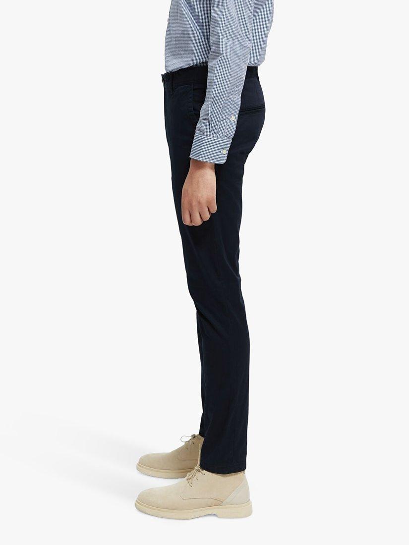 Product image 7 of 7, which shows Scotch & Soda Stuart Organic Cotton Blend Chinos, 0002 - Night, W29/L30