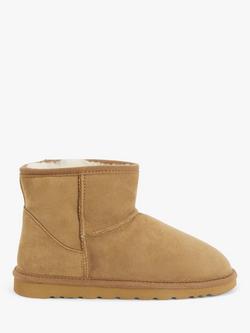 John Lewis Sheepskin Slipper Boots, Chestnut