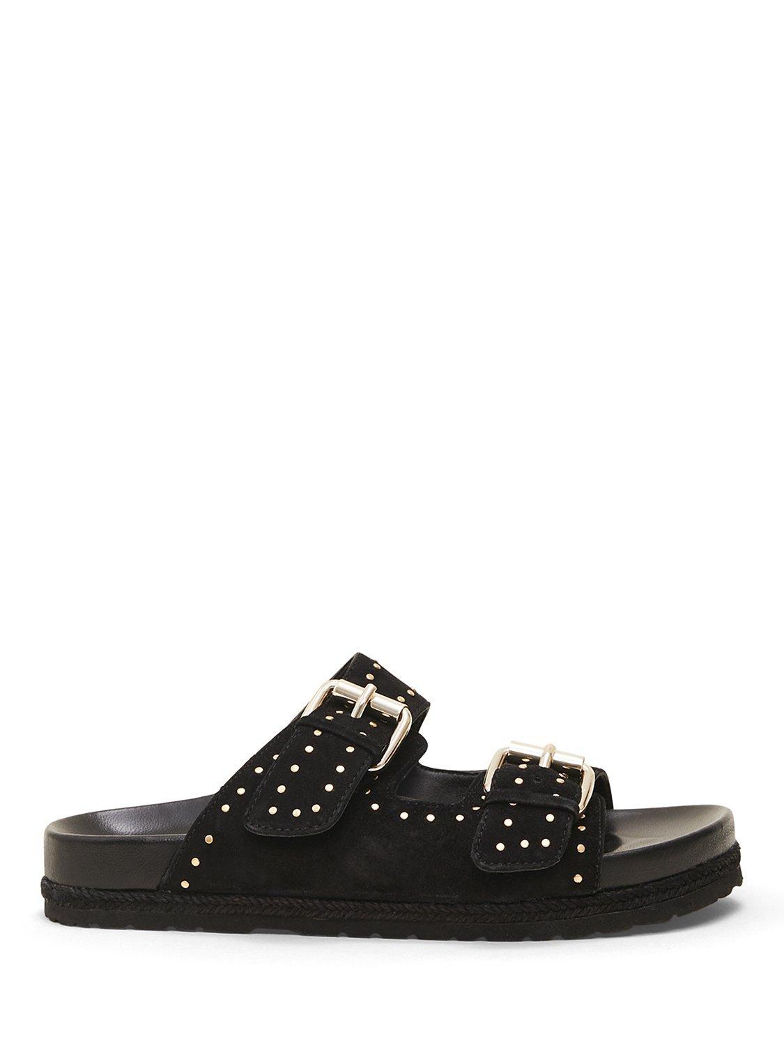 Phase Eight Double Buckle Sandals, Black