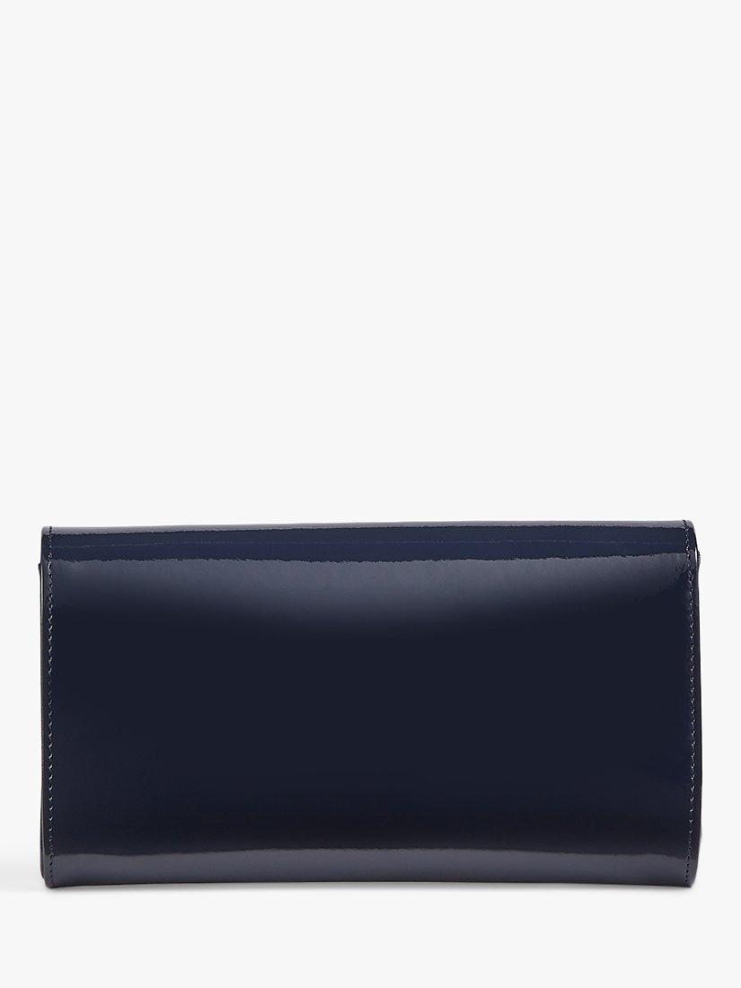Product image 4 of 4, which shows L.K.Bennett Lucy Envelope Patent Leather Clutch Bag, Navy