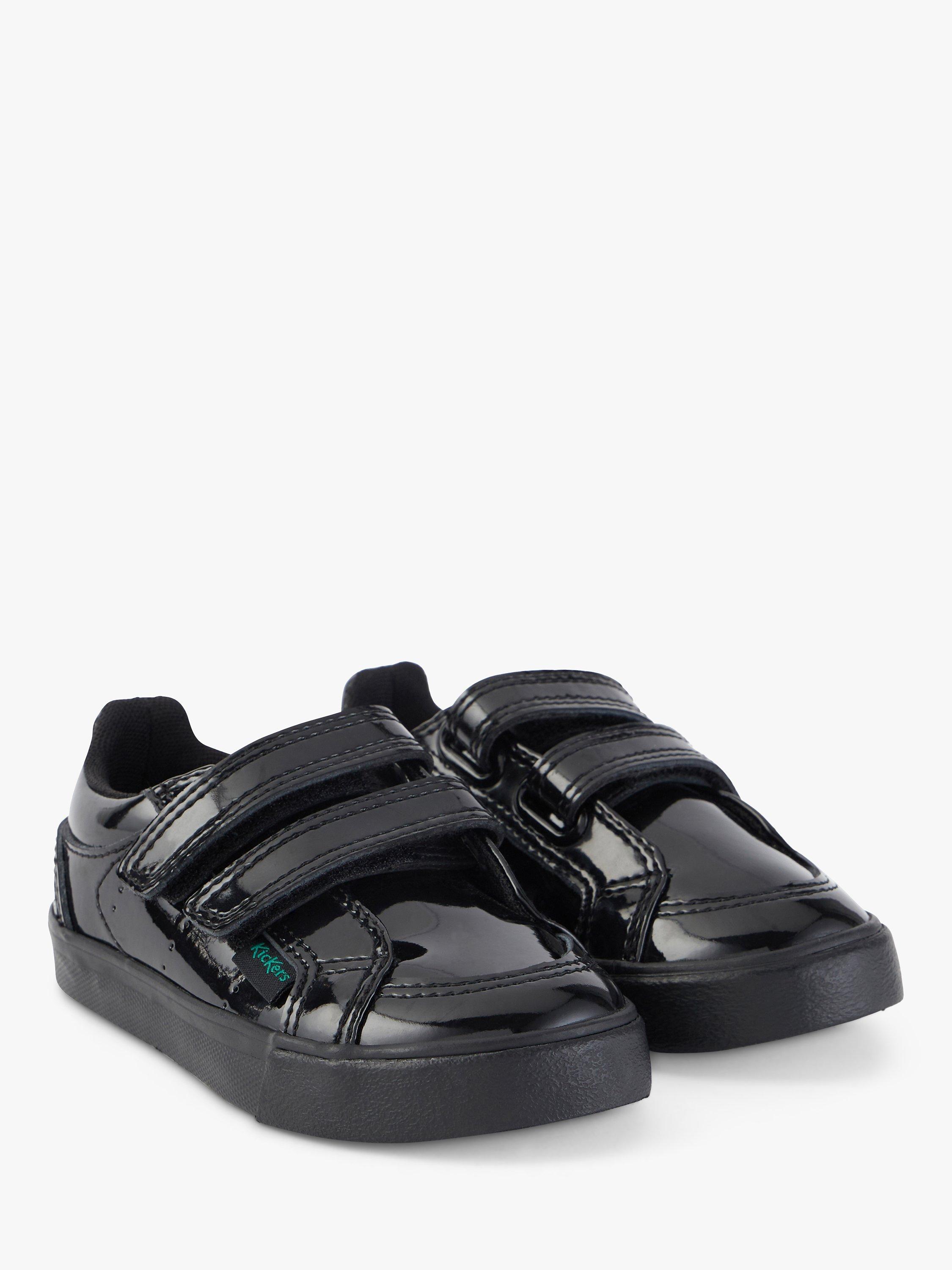 Product image 3 of 6, which shows Kickers Kids' Tovni Riptape School Shoes, Black, 28