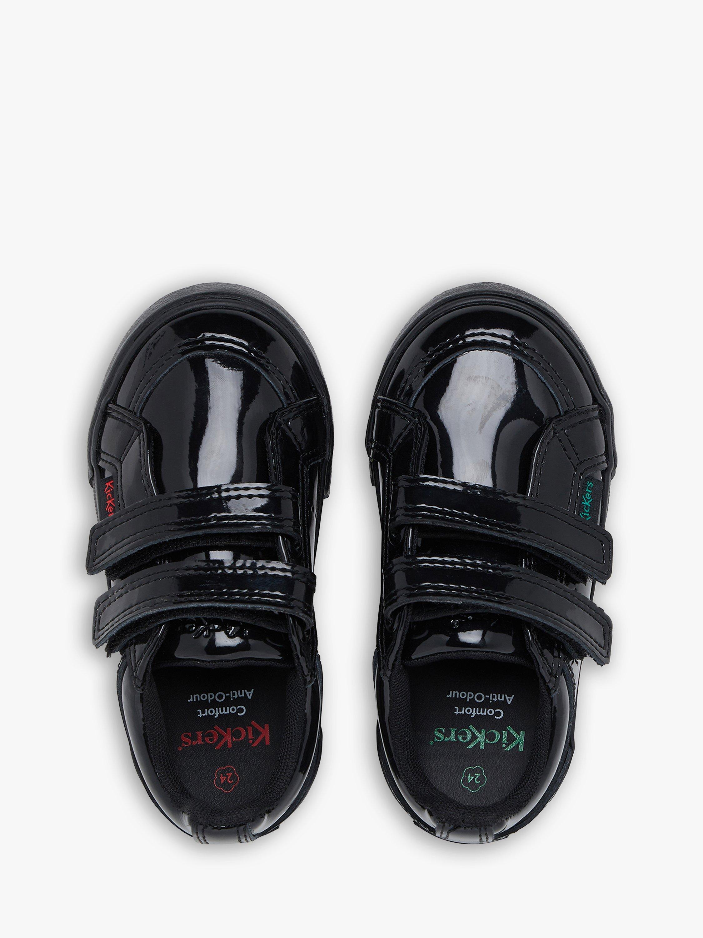 Product image 4 of 6, which shows Kickers Kids' Tovni Riptape School Shoes, Black, 28