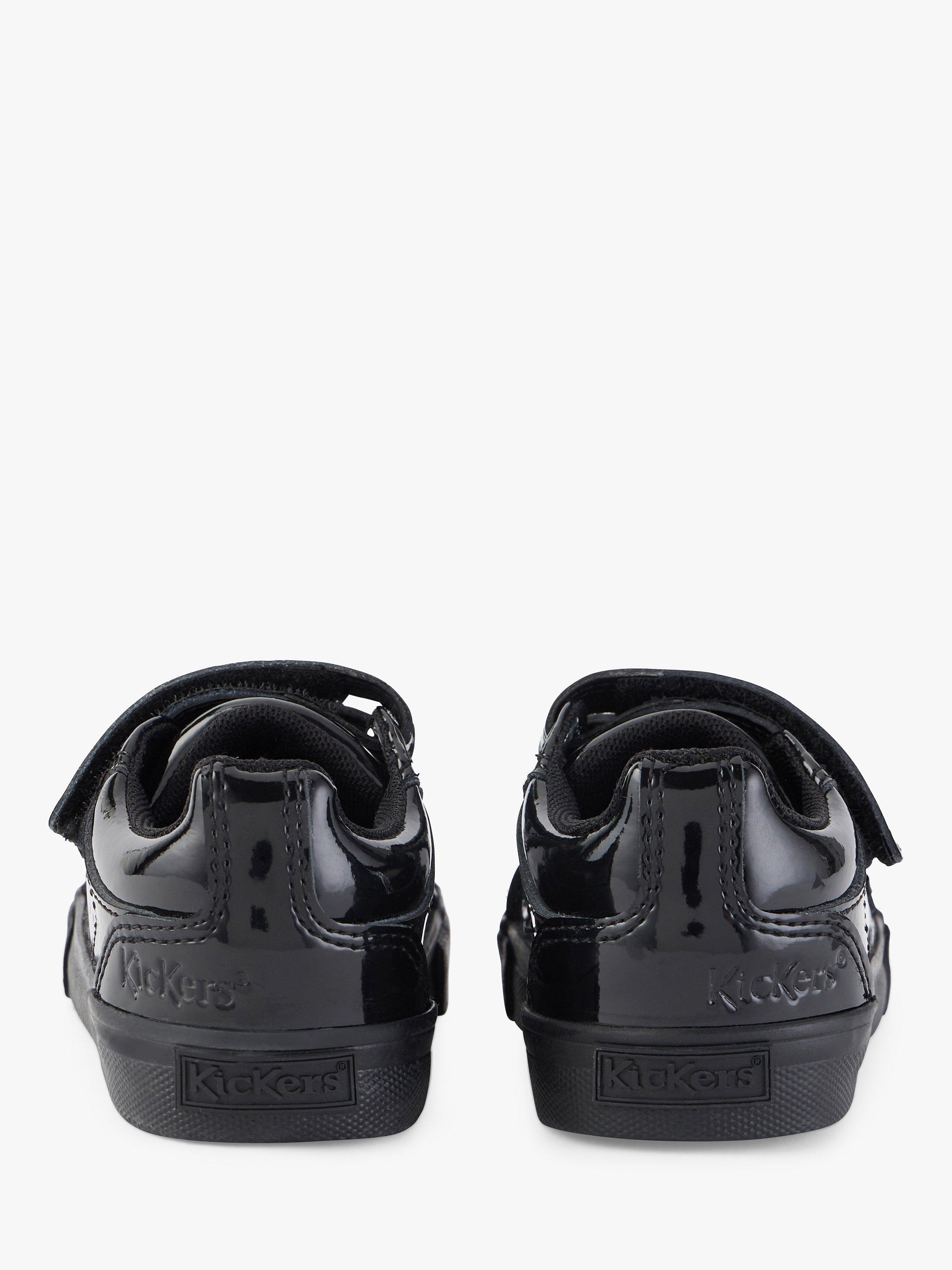 Product image 5 of 6, which shows Kickers Kids' Tovni Riptape School Shoes, Black, 28