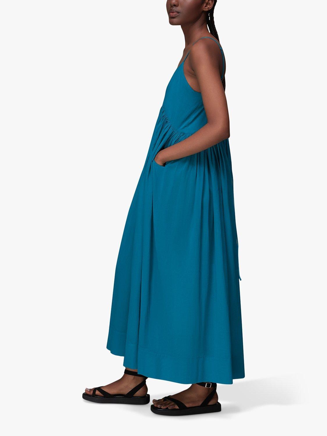 Whistles Carmen Trapeze Sleeveless Maxi Dress