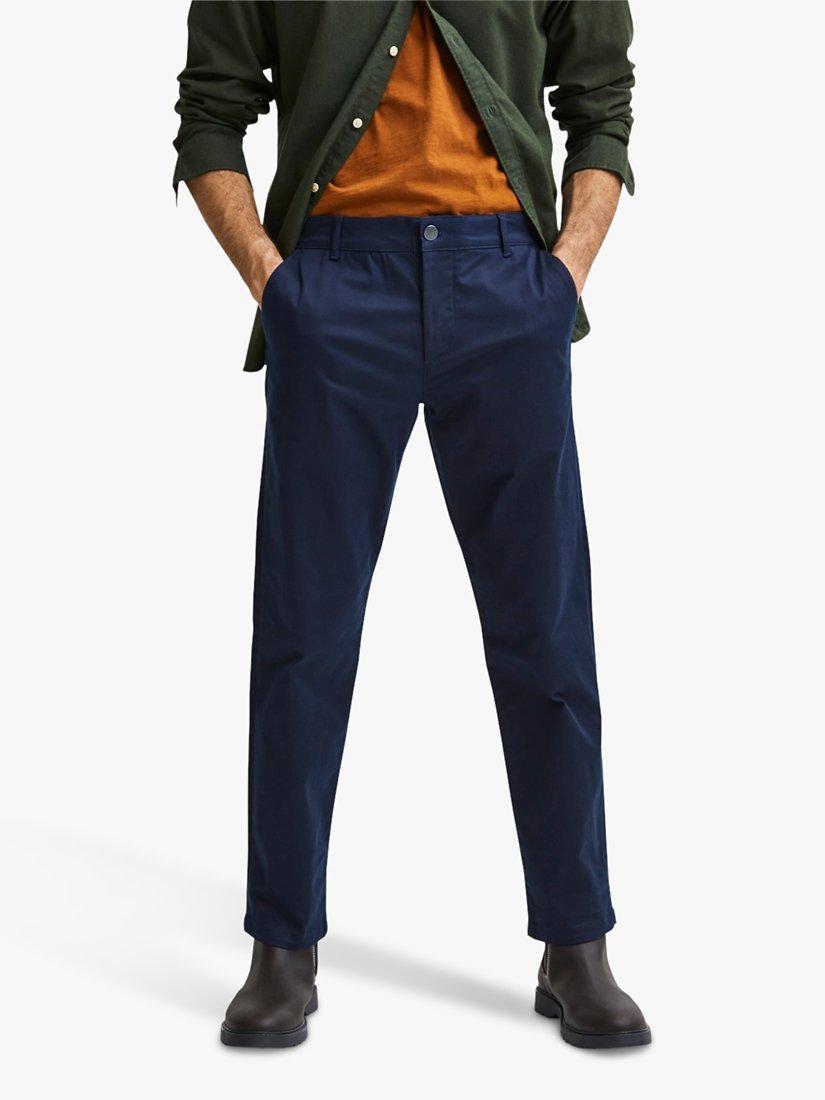 SELECTED HOMME Straight Chinos, Dark Sapphire