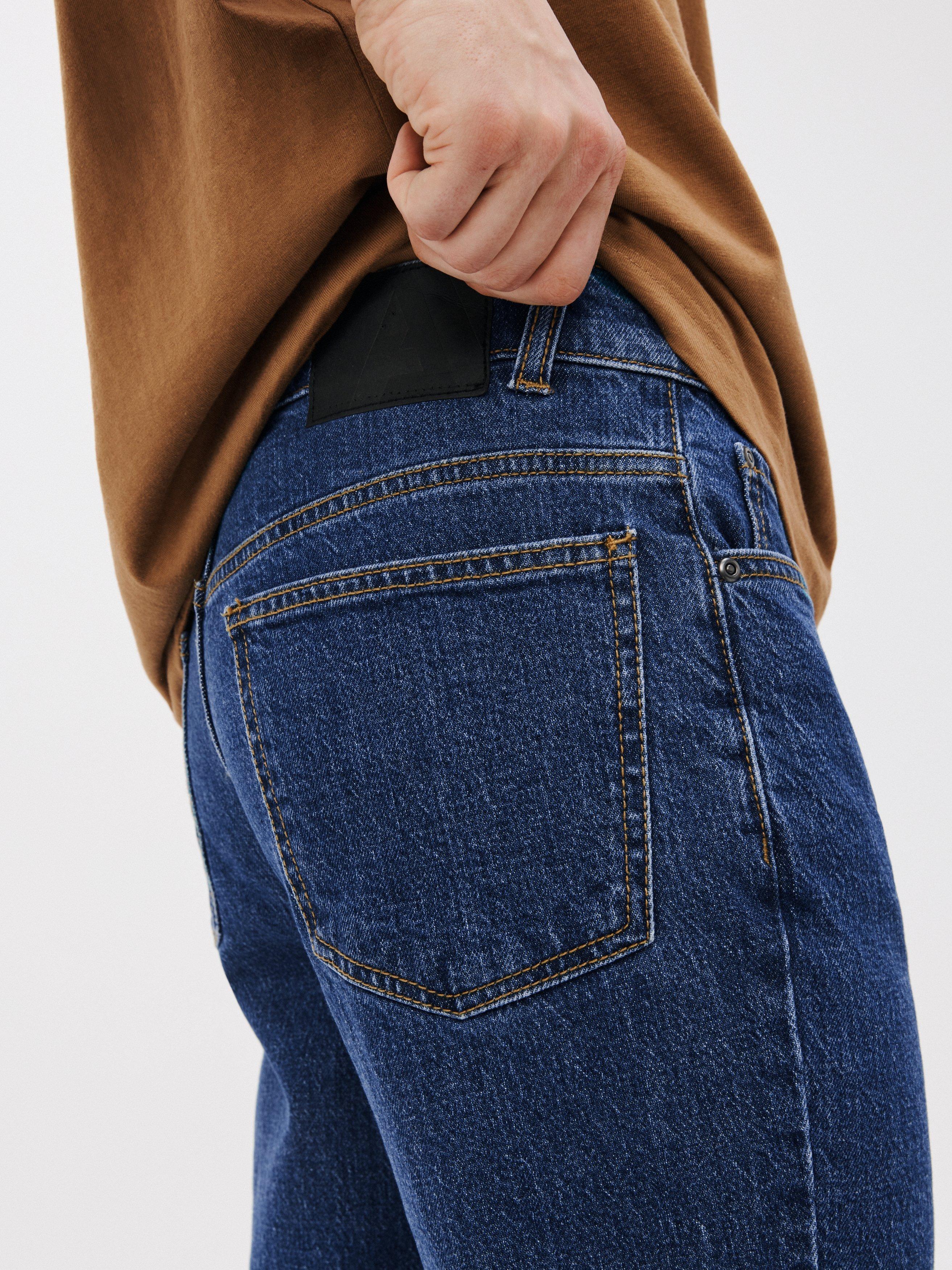 Product image 5 of 5, which shows John Lewis ANYDAY Slim Fit Denim Jeans, Mid Wash, 38R