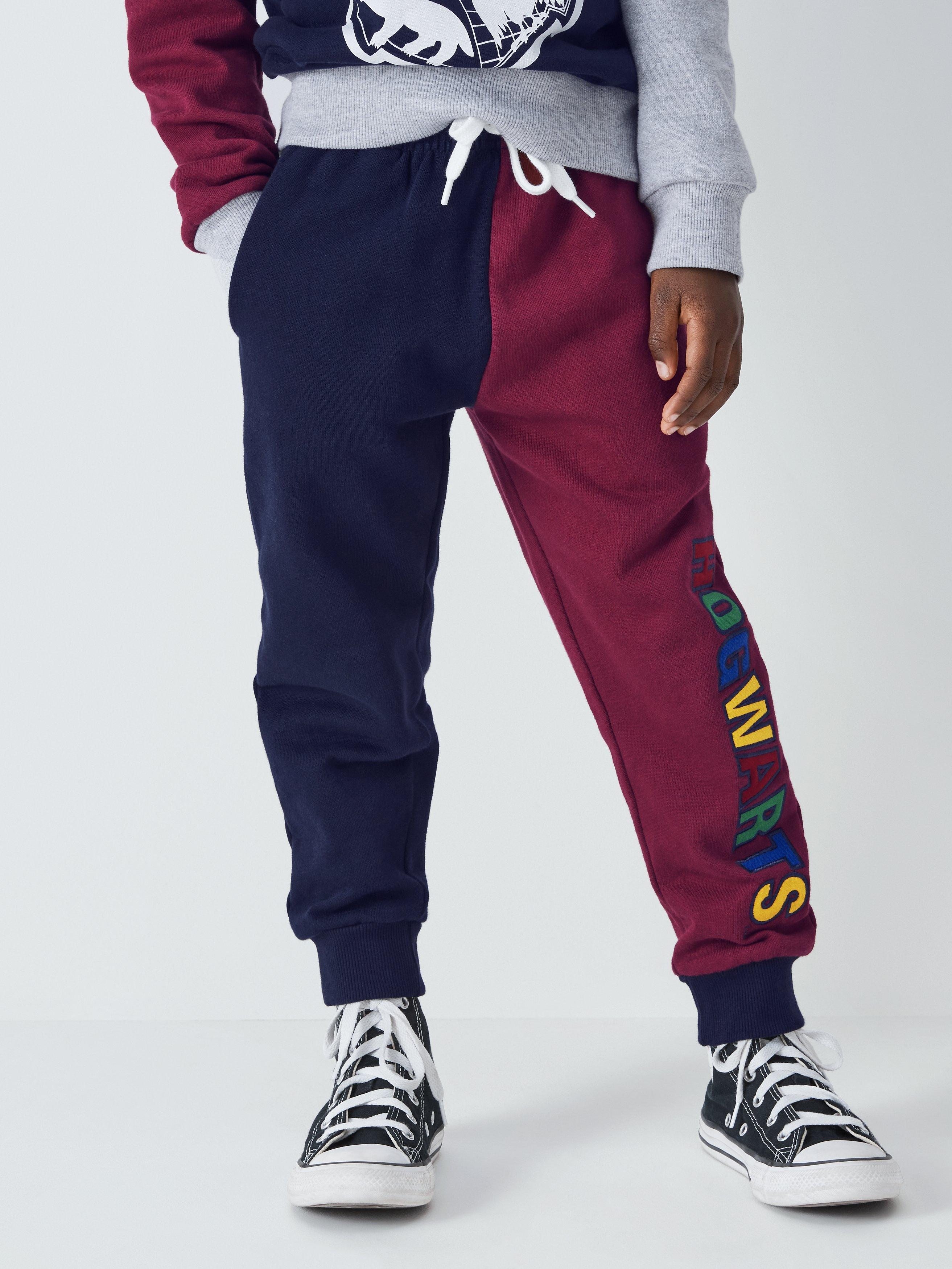 Fabric Flavours Kids' Hogwarts Colourblock Joggers, Multi